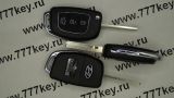 Hyundai корпус ключа 3 кнопки с жалом HYN19R код 14/38