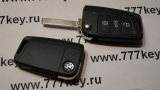 Ключ  3 кнопки 433.92 Mhz Новый Оригинал Volkswagen Tiguan 5NA800375CS Megamos AES код 30/73